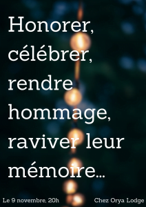 cercle de femmes autour du deuil pour rendre hommage